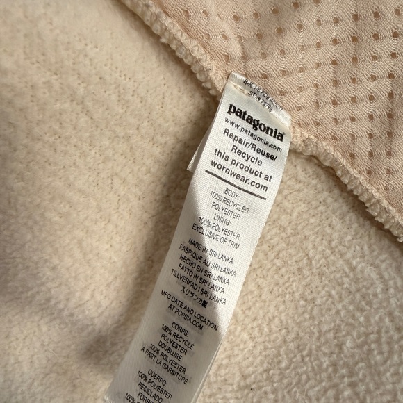 Patagonia Cream Fleece Jacket - Picture 4 of 6